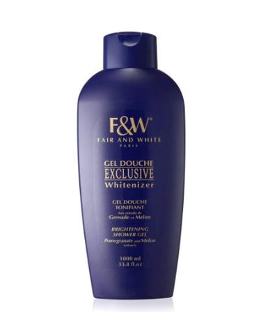 Purple bottle of Fair & White shower gel on a white background
FAIR & WHITE Exclusive Shower Gel Pomegranate and Melon extracts (1000 ml)